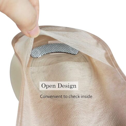 أكياس فغر القولون، لوازم فغرة القولون، 10 قطع من أكياس فغرة القولون قطعة واحدة قابلة للتصريف مع فلتر وإغلاق للعناية بالفغر اللفائفي، مقطوعة لتناسب الحد الأقصى 65 مم in Kuwait