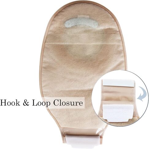 أكياس فغر القولون، لوازم فغرة القولون، 10 قطع من أكياس فغرة القولون قطعة واحدة قابلة للتصريف مع فلتر وإغلاق للعناية بالفغر اللفائفي، مقطوعة لتناسب الحد الأقصى 65 مم in Kuwait