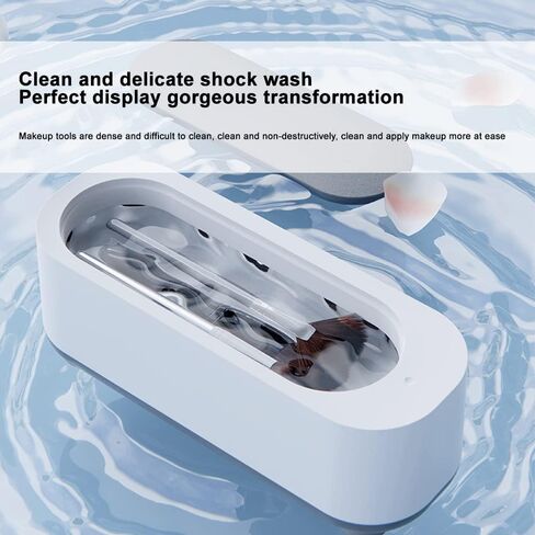 منظف ​​بالموجات فوق الصوتية - غسالة محمولة احترافية سعة 300 مل للنظارات والمجوهرات والساعات والمزيد - تنظيف منزلي بالموجات فوق الصوتية بسلة بلاستيكية in Saudi Arabia