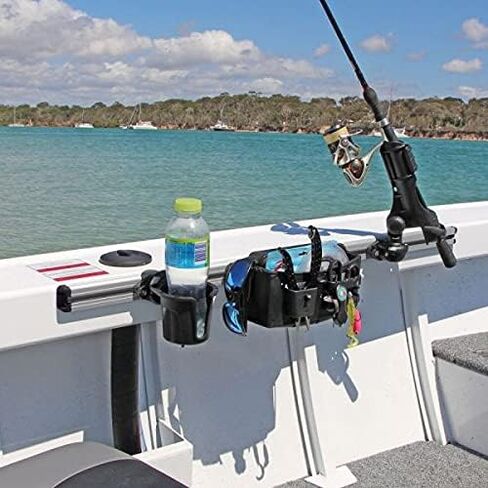 RAILBLAZA TracLoader Aluminum Boat Gunnel Track for Mounting Rod Holders, Fishing, and Other Boating Accessories in Saudi Arabia