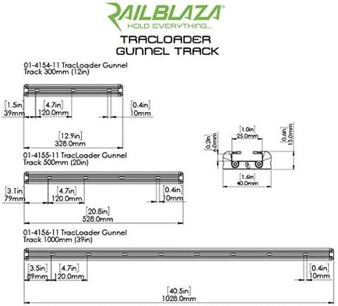 RAILBLAZA TracLoader Aluminum Boat Gunnel Track for Mounting Rod Holders, Fishing, and Other Boating Accessories in Saudi Arabia