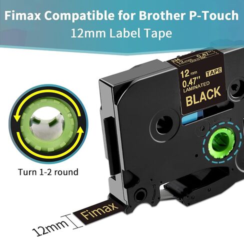 Fimax 5-Pack 18mm Label Tape Tz Tape 18mm 0.7 Inch Laminated Clear TZe-141 TZ-141 Compatible with Brother Ptouch TZe Tape for Ptouch PTD600 PTD400AD PT1880 Label Maker, 3/4 Inch x 26.2 ft in Saudi Arabia