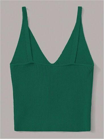 SweatyRocks Women's V Neck Spaghetti Strap Cami Tank Top in Kuwait
