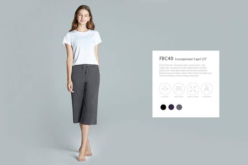 بنطال يوجا كابري للنساء من TSLA مع جيوب، سروال عالي الخصر للتمارين الرياضية، بنطال مريح ناعم in Kuwait