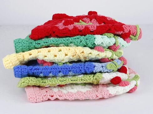 قبعة صياد السمك كروشيه نسائية محبوكة يدويًا قابلة للطي قبعة كاجوال موضة لطيفة مريحة 2023 in Kuwait