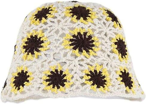 قبعة صياد السمك كروشيه نسائية محبوكة يدويًا قابلة للطي قبعة كاجوال موضة لطيفة مريحة 2023 in Kuwait