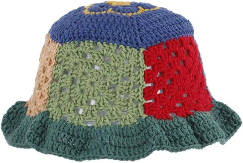 قبعة صياد السمك كروشيه نسائية محبوكة يدويًا قابلة للطي قبعة كاجوال موضة لطيفة مريحة 2023 in Kuwait