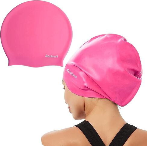 Extra Large Long Hair Swim Cap for Braids and Dreadlocks Extensions Weaves Long Hair, Swimming Cap for Adult Youth to Keep Hair Dry, Easy to Put On and Off in Saudi Arabia
