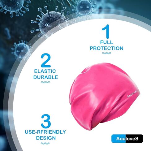 Extra Large Long Hair Swim Cap for Braids and Dreadlocks Extensions Weaves Long Hair, Swimming Cap for Adult Youth to Keep Hair Dry, Easy to Put On and Off in Saudi Arabia