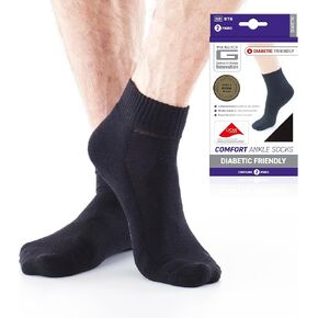 Neo-G Comfort Socks, Diabetic Friendly. Soft breathable Socks, Low Grade Compression - 2 Pairs