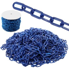 joikit 164 قدم × 1.4 بوصة سلسلة بلاستيكية ربط الأزرق، سلاسل حاجز السلامة البلاستيكية لسلسلة عيد الهالوين، سلاسل الدعامة، السيطرة على الحشود، سلاسل الديكور in Kuwait