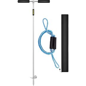 VEVOR Sand Anchor, 36" Length Auger to The Beach and Sandbar, 316 Stainless Steel Screw Anchor with Removable Handle, Bungee Line & Carry Bag, for Jet Ski PWC Pontoon Kayak in Saudi Arabia