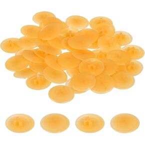 uxcell 100PCS Screw Cap Covers, 17mm Waterproof Plastic Screw Decorative Caps for Phillips Cam Lock Nuts Self-Tapping Screws, Beige