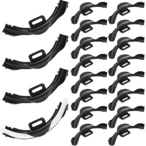 3/8" - 1/2" Pex 90 Degree Elbow Plastic Tubing Bend Support Black Pex Fittings Pex Clamps Pipe Holder 1/2 Inch(20 Pcs)