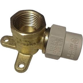 1 Piece 1/2 in Female NPT x 1/2 in CPVC Drop Ear Elbow