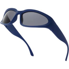 Wrap Around Fashion Sport Sunglasses for Men Women Swift Oval Dark Sunglasses UV400 Sport Wrap Shades
