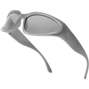 نظارات شمسية رياضية أنيقة ملتفة للرجال والنساء، نظارات شمسية سويفت بيضاوية داكنة، UV400، ظلال رياضية ملفوفة in Kuwait