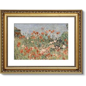 ARPEOTCY Vintage Gold Framed Wall Art, Nature Trees Landscape Rivers Retro Paintings, Canvas Prints with Antique Frame, Victorian Wall Pictures Decor for Living Room Gallery 11x14 inch