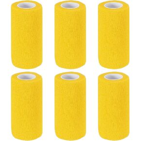 PATIKIL 2" x 177" Self Adhesive Bandage Wrap, 6 Pcs Elastic Self Breathable Self Adherent Wrap Tape for Stretch Athletic Sports Wrist Ankle Outdoor Tape, Dark Purple
