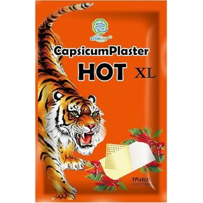 40 PCS Tiger Patches, Chinese Red Tiger Hot Capsicum Patch XL Large Size Ultra Strength Capsaicin Patches - 4.72×7.08 in