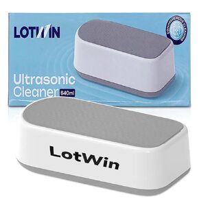 640ml Ultrasonic Jewelry Cleaner Machine for Glasses, Silver, Jewelry with Stainless Steel inerior, Sonic Denture Cleaner for Sparkling Results, Glasses Cleaner, dentures Cleaner