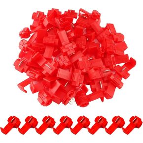 100 قطعة من موصلات كهربائية سريعة التوصيل من MUYI IDC 0.5-1.0 مم² تشغيل مزدوج أحمر أو صنبور 22-18 AWG (صنبور)، 18-14 AWG (تشغيل) موصل سلك بدون لحام in Kuwait