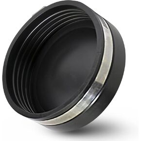 3982 Flexible PVC Pipe Cap with Stainless Steel Clamps,6.6" Inner Diameter for 6" Nominal Pipe, Black