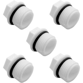 Joywayus 5PCS 1/2" PT Male Thread PPR Pipe Fitting End Caps Connector Plug