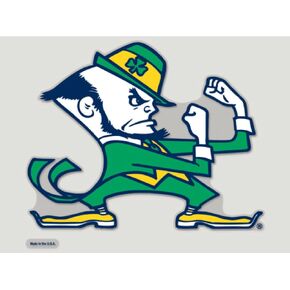 NCAA Notre Dame 80518011 Perfect Cut Color Decal, 8" x 8", Black