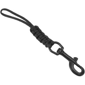 Honio Diving Anti Lost Strap, Underwater Safety Rope Diving Lanyard for BCD Equipment (Black)