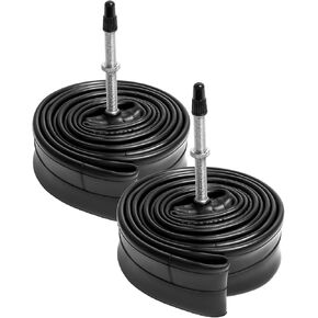 2-PCS 700C Bike Tubes 700x35C 700x36C 700x38C 700x40C 700x42C FV60mm Presta Valve Premium Butyl Rubber Inner Tube 700C Bicycle Tubes Compatible with 700x35C/36C/38C/40C/42C/43C Bike Tire Tubes