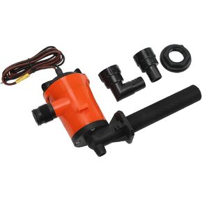 Livewell Pump, Anti Airlock Efficient Proof 800GPH Bait Tank Aerator Impact Resistant for Marine