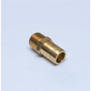 3/4" Hose ID / Hose Barb to 1/2" Male NPT MIP MPT Straight Brass Fitting Fuel / Air / Water / Boat / Gas / Oil WOG