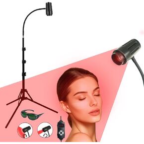 red Light Therapy lamp Stand - Infrared Light Therapy lamp Near for face Body at Home Adjustable Beam 660nm&850nm 20w
