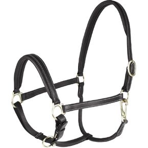 HORZE Largo Genuine Leather Horse Halter | Adjustable Padded Noseband and Crown