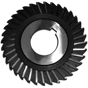 F&D Tool Company 11681 Full Radius Straight Tooth Side Chip Slitting Saw, High Speed Steel, 4" Diameter, 1/8" Width, 1" ID
