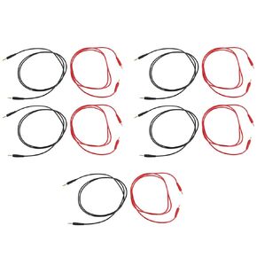 5 Set Banana Plug Wire Kit 10A, Solder Connect 2mm Test Testing Cable, Electrical Inspection Tool for Home Industry