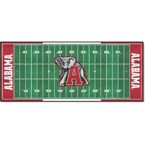 FANMATS 32756 NCAA - Alabama Crimson Tide Field Runner Mat - 30in. x 72in.