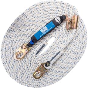 Palmer Safety Vertical Lifeline Assembly - 50FT Rope Harness Safety Lanyard with Rope Grab - Fall Protection Kit