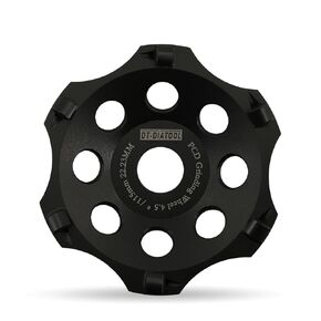 DT-DIATOOL PCD Diamond Grinding Cup Wheel 4-1/2 Inch Arbor 7/8" for Concrete Floor Epoxy Coating Adhesive Residue Paint Coatings