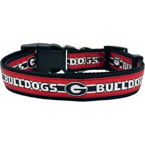 New & Improved NCAA PET Collar Georgia Bulldogs Dog Collar, Size Large College Team Collar for Dogs & Cats. A Shiny & Colorful Dog & Cat Collar Licensed by The NCAA