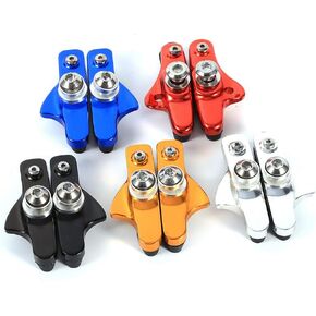 Tbest Road Brake Pad Blocks MTB BMX Mountain Bike V Brake Pads Brake Blocks 2pcs Aluminium Alloy Road Brake Shoes Drawer Style Brake Pads for Mountain Bike Cycling