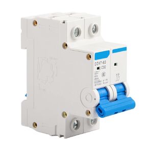 DZ47-63 RCCB Circuit Breaker Double Pole Residual Current Circuit Breaker 32A 220/380V, for Home Decoration, Engineering Construction, Network Transformation