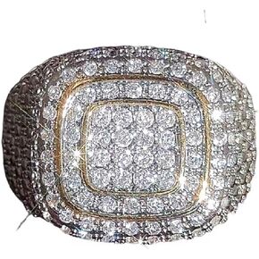 18k Gold-Plated Full Diamond Ring Unisex (7)