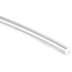 uxcell Silicone Tubing 3/32"(2mm) ID x 1/4"(6mm) OD 6.6ft(2m) Silicone Rubber Tube Air Hose Water Pipe for Pump Transfer Clear
