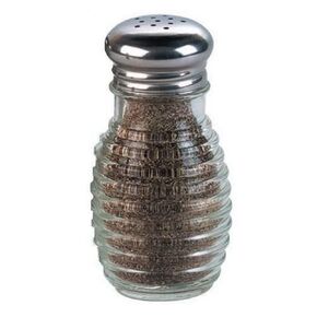 American METALCRAFT, Inc. 2 oz Beehive Salt or Pepper Shaker,Silver, 1 Count (Pack of 1)