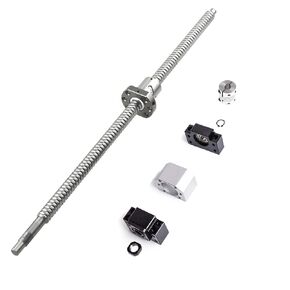 CNCYEAH Ball Screw SFU1605 1200mm Diameter 16mm,5mm Pitch Ball Screw Kit with Ballscrew Nut Housing Bracket and End Supports BK/BF12 nut housings Coupler for CNC Machine Parts