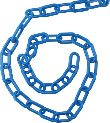joikit 164 قدم × 1.4 بوصة سلسلة بلاستيكية ربط الأزرق، سلاسل حاجز السلامة البلاستيكية لسلسلة عيد الهالوين، سلاسل الدعامة، السيطرة على الحشود، سلاسل الديكور in Kuwait