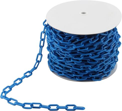 joikit 164 قدم × 1.4 بوصة سلسلة بلاستيكية ربط الأزرق، سلاسل حاجز السلامة البلاستيكية لسلسلة عيد الهالوين، سلاسل الدعامة، السيطرة على الحشود، سلاسل الديكور in Kuwait