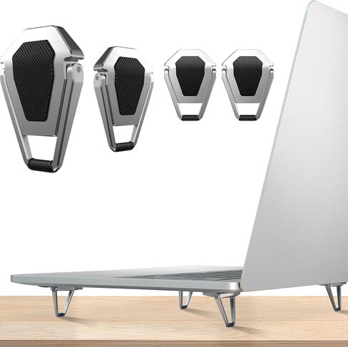 Laptop Stand Portable, Zinc Alloy Laptop Mini Stand, Laptop Riser Invisible, Ergonomic Laptop Stand Cooling Suitable for 12-20 Inches Laptop in Saudi Arabia
